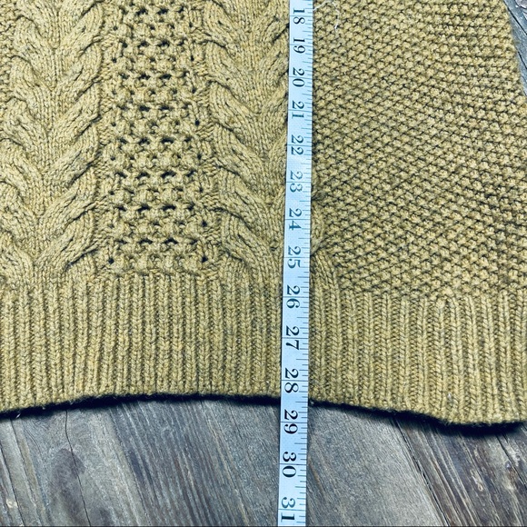 GAP Marl Chunky CA Moss Lambswool Knitted Sweater Size M - Picture 11 of 13